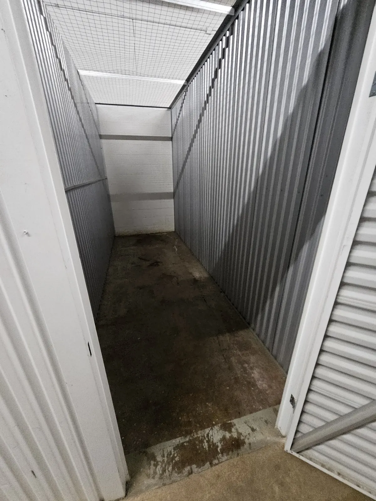 Storage unit completely emptied